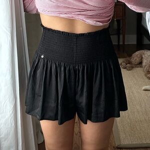 NATURAL LIFE Black High-Waisted Shorts